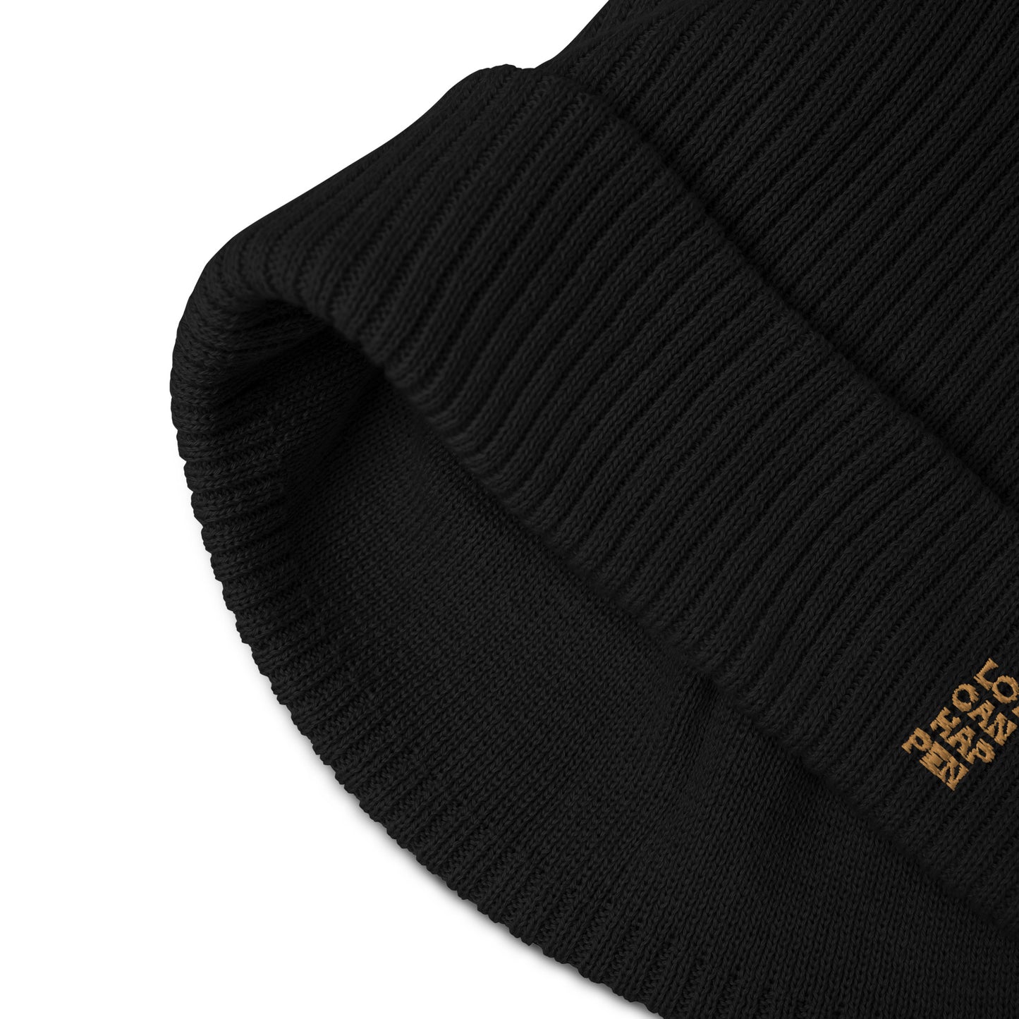 A lot can happen Organic ribbed beanie